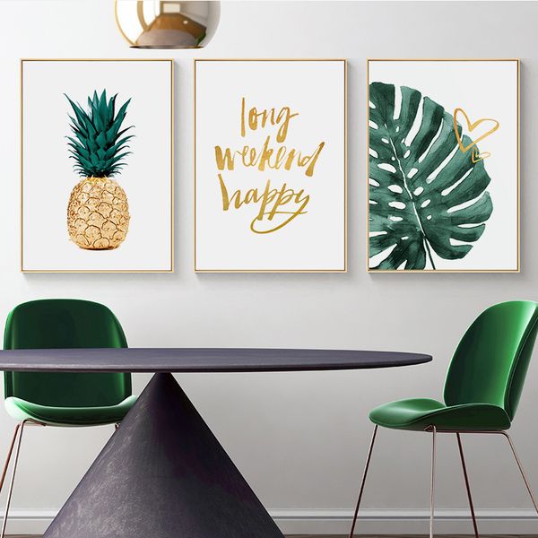 gold pineapple nordic canvas painting green leave tropical plants letter art prints and poster wall decoration home decor poster
gold pineapple nordic canvas painting green leave tropical plants letter art prints and poster wall decoration home decor poster