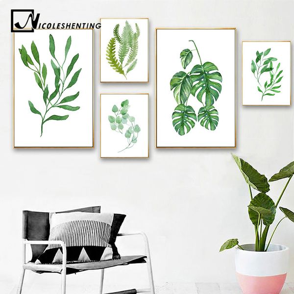 watercolor tropical plants leaves art canvas poster nordic style painting wall picture print home living room decoration
watercolor tropical plants leaves art canvas poster nordic style painting wall picture print home living room decoration