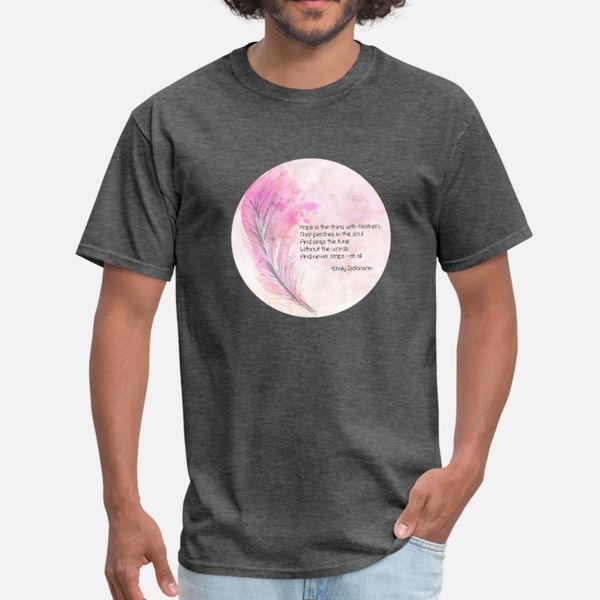 hope is the thing with feathers t shirt men custom tee shirt round collar basic solid fitness casual spring novelty shirt
hope is the thing with feathers t shirt men custom tee shirt round collar basic solid fitness casual spring novelty shirt