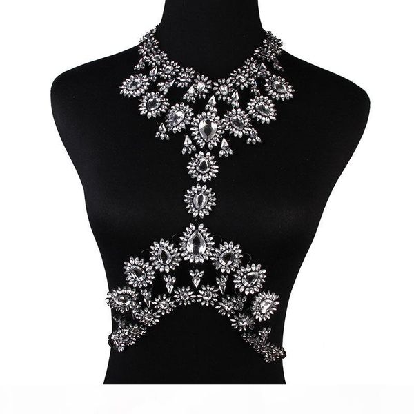 women multi crystal statement body chain jewelry waist bikini beach belly chains chunky necklaces&pendants night club party accessories, Silver
women multi crystal statement body chain jewelry waist bikini beach belly chains chunky necklaces&pendants night club party accessories, Silver