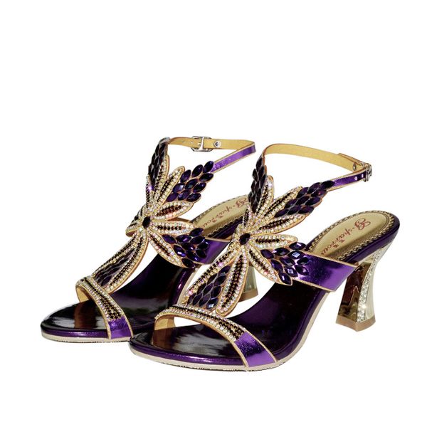 summer classic flower pattern rhinestone sandals purple high heel women's shoes evening sandals rough heel luxury wedding s, Black
summer classic flower pattern rhinestone sandals purple high heel women's shoes evening sandals rough heel luxury wedding s, Black