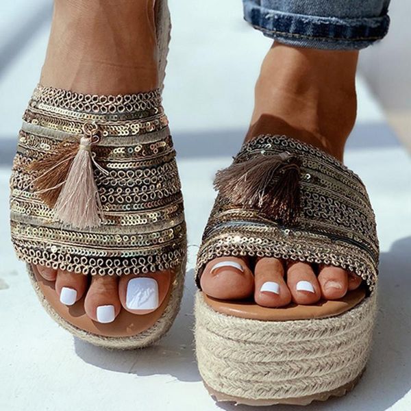 sarairis ins casual big size 43 sandal straw leisure bohemia style flat with platform med heels summer shoes women slippers, Black
sarairis ins casual big size 43 sandal straw leisure bohemia style flat with platform med heels summer shoes women slippers, Black