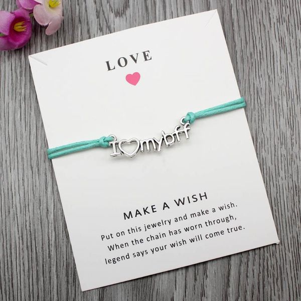 custom-i love my friend-card with friends charm adjustable bracelets friend gift greeting cards jewelry, Golden;silver
custom-i love my friend-card with friends charm adjustable bracelets friend gift greeting cards jewelry, Golden;silver