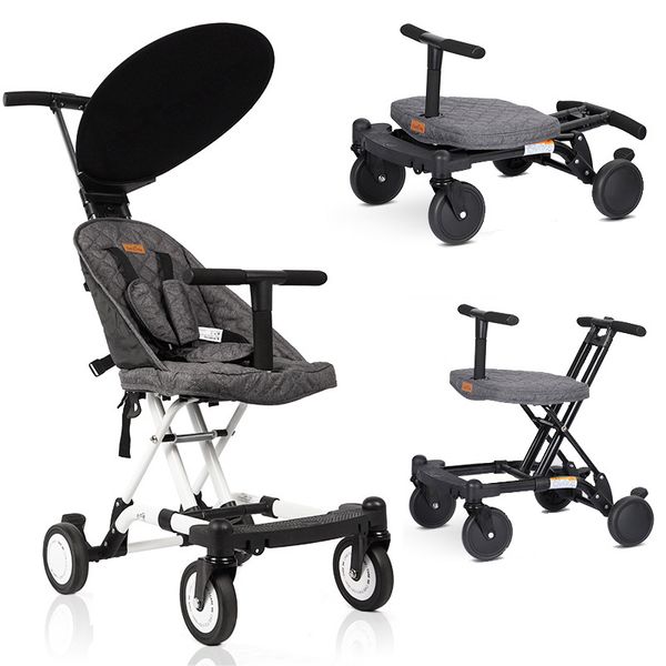 Portable Folding Baby Stroller Lightweight Cart Baby Four Wheels Stroller Kids Walker Car Learn To Walk Pram Absorber