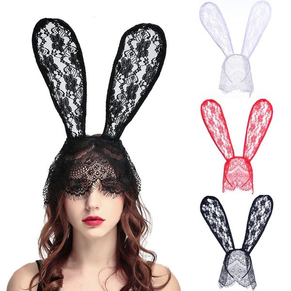 2020 new halloween headband costume party rabbit bunny ears headband with lace eye mask black
2020 new halloween headband costume party rabbit bunny ears headband with lace eye mask black