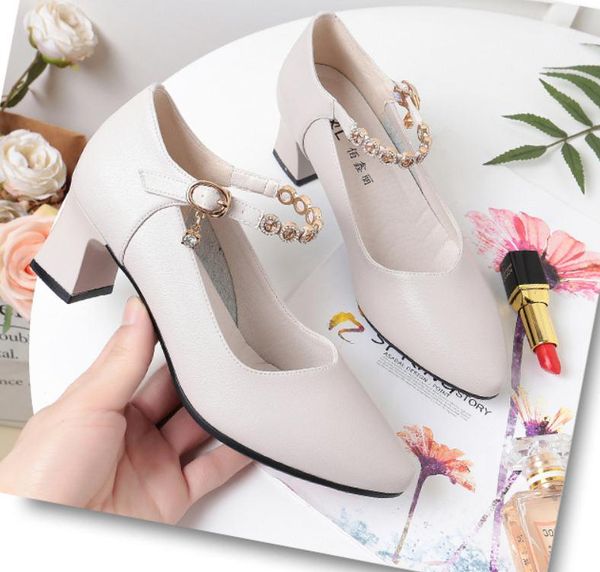 2020 spring and autumn with new style fashion middle heel coarse heel round head women's shoes@nm36, Black
2020 spring and autumn with new style fashion middle heel coarse heel round head women's shoes@nm36, Black