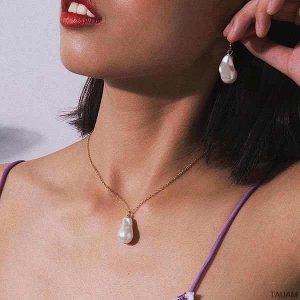 trendy pink white baroque pearl pendant necklace for women fashion pearl charm statement simple jewelry wedding female 2020, Silver
trendy pink white baroque pearl pendant necklace for women fashion pearl charm statement simple jewelry wedding female 2020, Silver