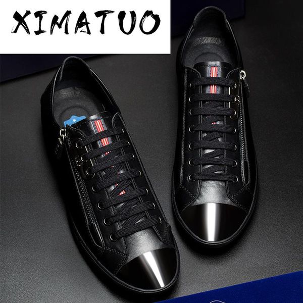 mens fashion low leather lace-up casual shoes, genuine leather stitching casual men's shoes punk loafers for men, Black
mens fashion low leather lace-up casual shoes, genuine leather stitching casual men's shoes punk loafers for men, Black