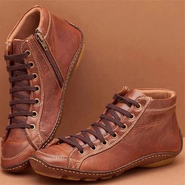 ankle boots autumn winter retro punk women boots fashion genuine leather ankle zapatos de mujer warm mujer, Black
ankle boots autumn winter retro punk women boots fashion genuine leather ankle zapatos de mujer warm mujer, Black