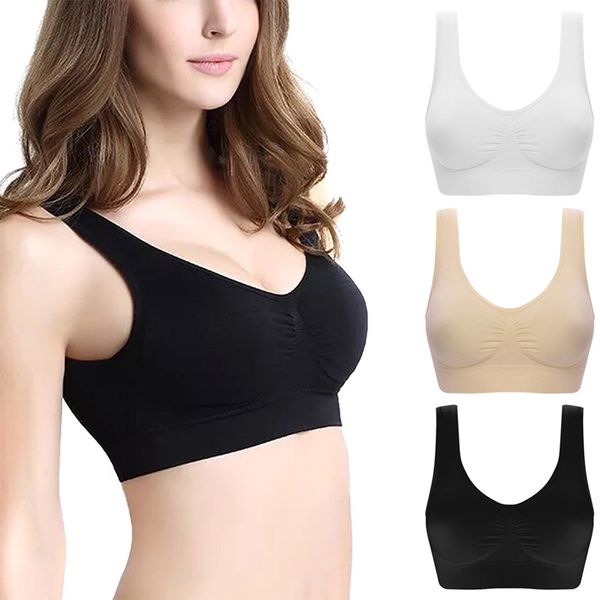 women's seamless high impact sports bra with removable cups high support pink workout yoga bra back cutout activewear, White;black
women's seamless high impact sports bra with removable cups high support pink workout yoga bra back cutout activewear, White;black