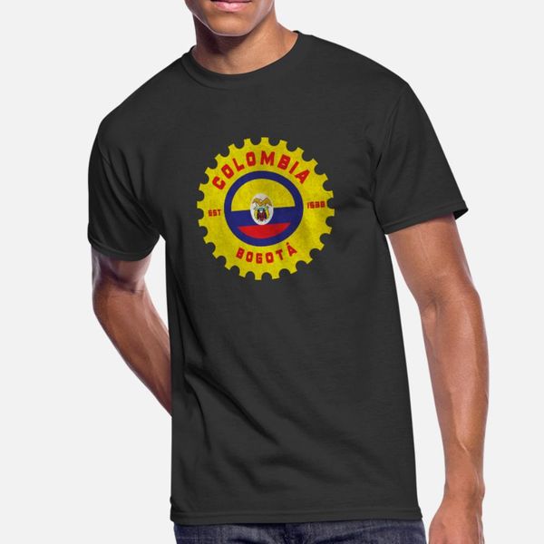 colombia bogota since 1538 t shirt men customize cotton crew neck solid color fit comfortable spring natural shirt, White;black 
colombia bogota since 1538 t shirt men customize cotton crew neck solid color fit comfortable spring natural shirt, White;black