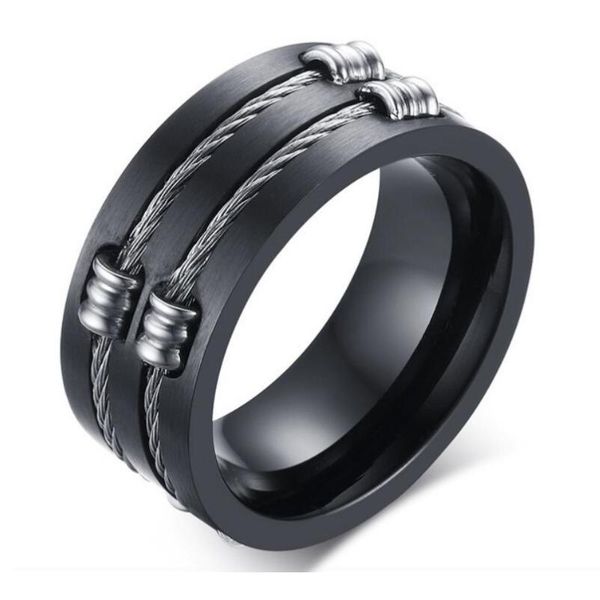 men's punk rock ring fahsion titanium steel party jewelry cool wire rings for male, Golden;silver
men's punk rock ring fahsion titanium steel party jewelry cool wire rings for male, Golden;silver
