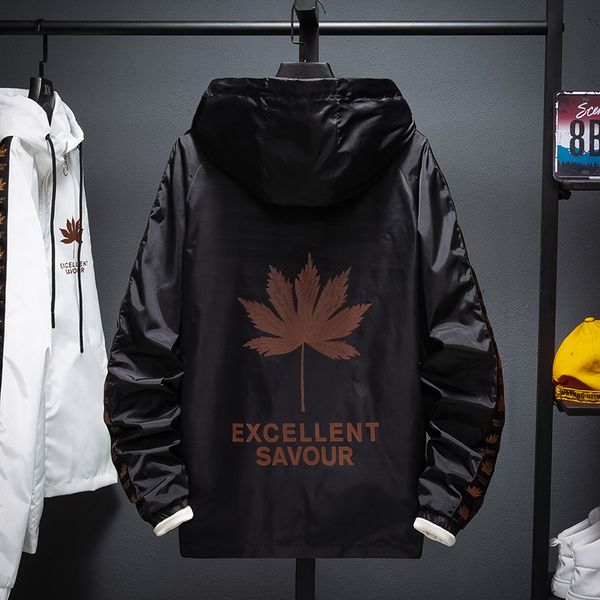 septhydrogen jacket spring & autumn male windbreaker men's embroidered maple leaf clothing coats jackets men hooded thin waterproof out, Black;brown
septhydrogen jacket spring & autumn male windbreaker men's embroidered maple leaf clothing coats jackets men hooded thin waterproof out, Black;brown