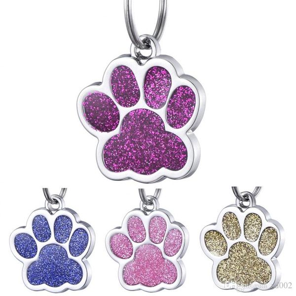 glitter dog paw print pet tags metal alloy engraved cat id card fashion information multi color 1 2ct e1 
glitter dog paw print pet tags metal alloy engraved cat id card fashion information multi color 1 2ct e1