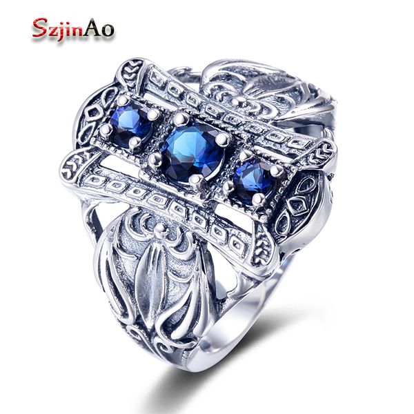 szjinao fashion blue stone marriage zircon ring wholesale 925 sterling silver jewelry punk sapphire vintage rings gift bague, Golden;silver
szjinao fashion blue stone marriage zircon ring wholesale 925 sterling silver jewelry punk sapphire vintage rings gift bague, Golden;silver