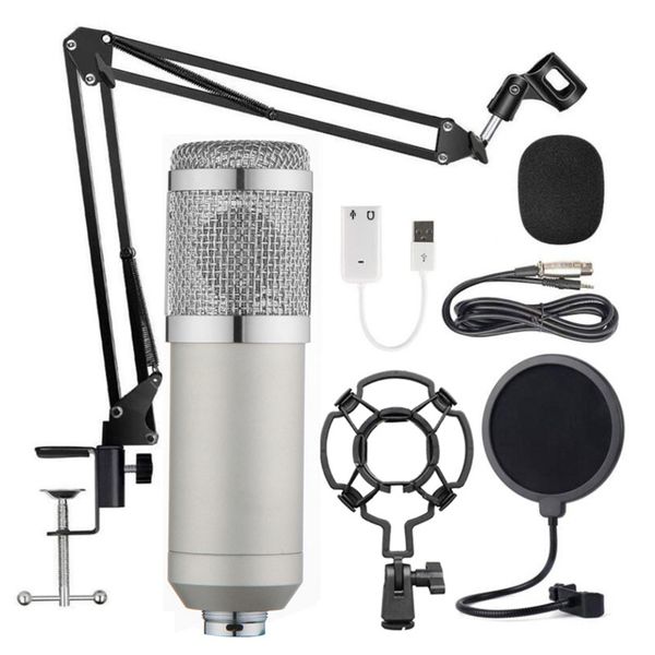 microphones bm-800 hanging microphone kit, live broadcast recording large diaphragm condenser set (silver)
microphones bm-800 hanging microphone kit, live broadcast recording large diaphragm condenser set (silver)
