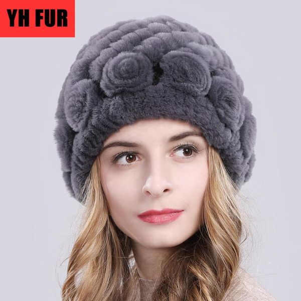 beanie/skull caps russia winter women flower striped natural real fur hats lady warm knit genuine rex outdoor beanies, Blue;gray
beanie/skull caps russia winter women flower striped natural real fur hats lady warm knit genuine rex outdoor beanies, Blue;gray