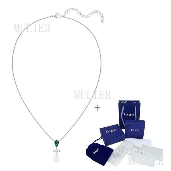 mulier swa perfection collection exquisite elegant green water drop design necklace 5493103 female lifting charm index preferred, Silver
mulier swa perfection collection exquisite elegant green water drop design necklace 5493103 female lifting charm index preferred, Silver