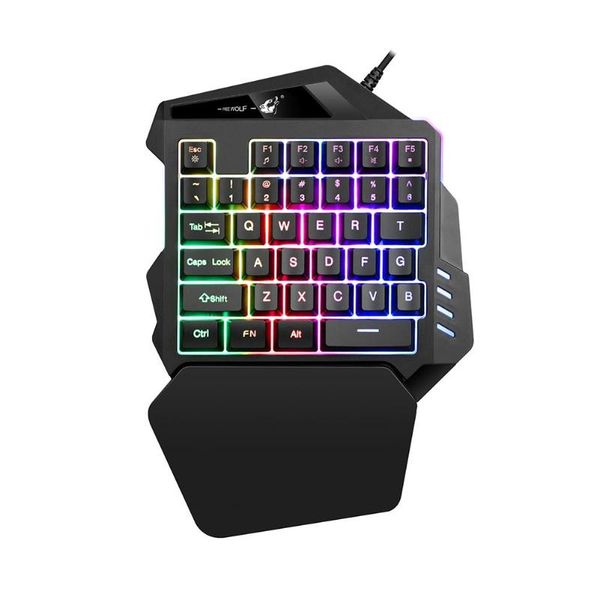k13 gaming keyboard usb wired single hand mix-color backlit 35 keys keypad for pc computer desktop
k13 gaming keyboard usb wired single hand mix-color backlit 35 keys keypad for pc computer desktop