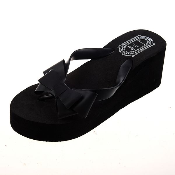 ladies summer platform flip flops thong wedge beach sandals knot bow shoes size 38(us 7, Black
ladies summer platform flip flops thong wedge beach sandals knot bow shoes size 38(us 7, Black