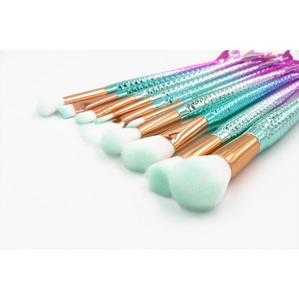 makeup brushes 10pcs mermaid make up brush set maquillaje proffesional foundation eyebrow lip concealer fish tail bueaty tool
makeup brushes 10pcs mermaid make up brush set maquillaje proffesional foundation eyebrow lip concealer fish tail bueaty tool