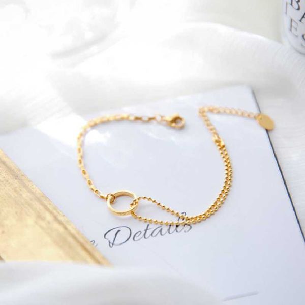 2020 new personality hollow half chain double chain titanium steel bracelet simple wild temperament bracelet female jewelry, Black
2020 new personality hollow half chain double chain titanium steel bracelet simple wild temperament bracelet female jewelry, Black