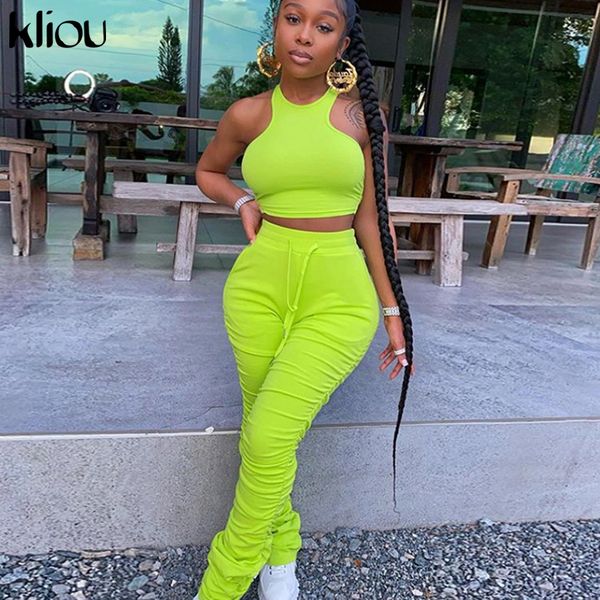 kliou fitness two piece set women sporty tank stacked leggings tracksuit skinny stretchy sleeveless casual ruched outfits x0923, Gray
kliou fitness two piece set women sporty tank stacked leggings tracksuit skinny stretchy sleeveless casual ruched outfits x0923, Gray