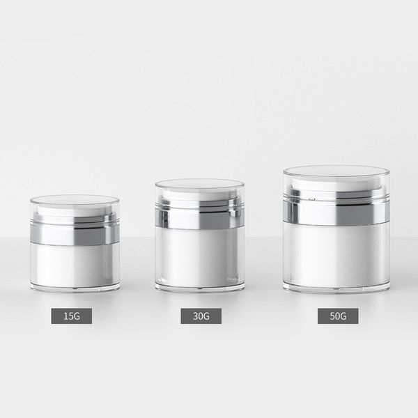 15g 30g 50g cosmetic jar acrylic cream refillable vacuum bottle press style cream jar vials airless cosmetic container
15g 30g 50g cosmetic jar acrylic cream refillable vacuum bottle press style cream jar vials airless cosmetic container