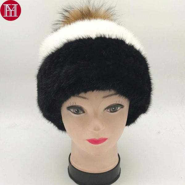 2020 new double color 100% real hat for women winter knitted beanies cap with raccoon fur balls caps, Blue;gray
2020 new double color 100% real hat for women winter knitted beanies cap with raccoon fur balls caps, Blue;gray