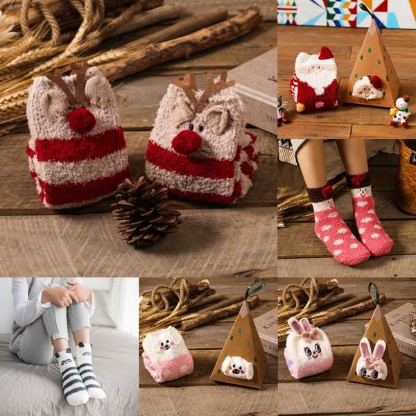 19 embroidered three-dimensional home coral velvet cartoon boxed floor christmas embroidered christmas socks half velvet women's socks, Black
19 embroidered three-dimensional home coral velvet cartoon boxed floor christmas embroidered christmas socks half velvet women's socks, Black