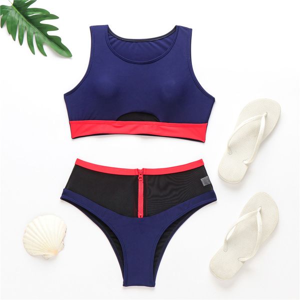 высокая талия бикини 2019 sexy купальники женщины купальники женский zipper сетки лоскутная бразильский бикини set biquini купальный костюм
высокая талия бикини 2019 sexy купальники женщины купальники женский zipper сетки лоскутная бразильский бикини set biquini купальный костюм
