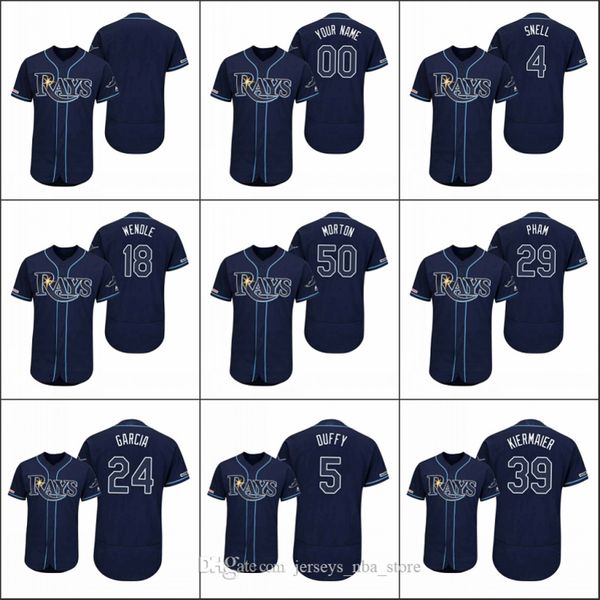tampa bay rays men #39 kevin kiermaier 24 avisail garcia 5 matt duffy women youth authentic flex base alternate custom jersey 09, Blue;black
tampa bay rays men #39 kevin kiermaier 24 avisail garcia 5 matt duffy women youth authentic flex base alternate custom jersey 09, Blue;black