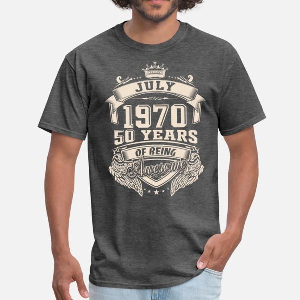 50th birthday born in july 1970 t shirt men print short sleeve round collar fit crazy new style spring autumn pattern shirt
50th birthday born in july 1970 t shirt men print short sleeve round collar fit crazy new style spring autumn pattern shirt