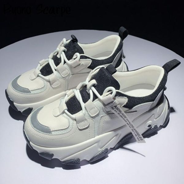 genuine leather women flat sneakers lace up patchwork thick bottom shoes casual sports ladies sneakers platform girls shoes flat, Black
genuine leather women flat sneakers lace up patchwork thick bottom shoes casual sports ladies sneakers platform girls shoes flat, Black