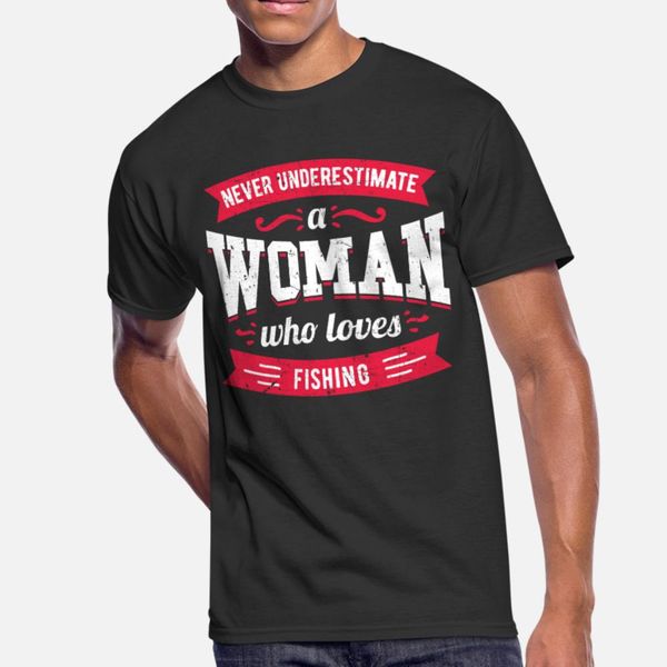 never underestimate a woman who loves fishing t shirt men knitted cotton o neck homme famous new fashion summer letter shirt, White;black
never underestimate a woman who loves fishing t shirt men knitted cotton o neck homme famous new fashion summer letter shirt, White;black