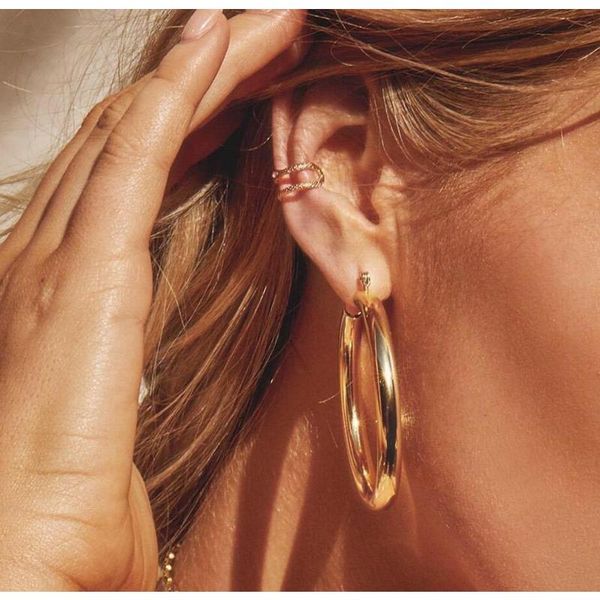 hoop & huggie trendy fashion vintage gold thick round metal women brincos jewelry accessories shiny statement earrings, Golden;silver
hoop & huggie trendy fashion vintage gold thick round metal women brincos jewelry accessories shiny statement earrings, Golden;silver