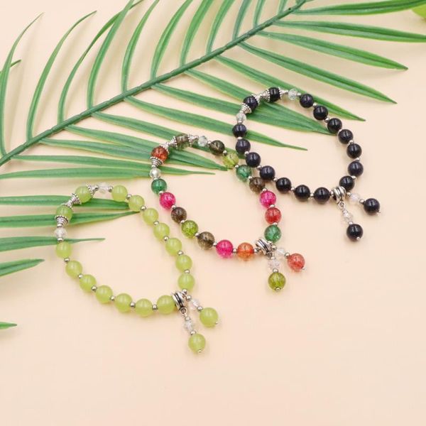 charm bracelets handmade wristband bracelet beads crystal stone opal tourmaline jades healing for women girls bangle yoga jewelry b374, Golden;silver
charm bracelets handmade wristband bracelet beads crystal stone opal tourmaline jades healing for women girls bangle yoga jewelry b374, Golden;silver