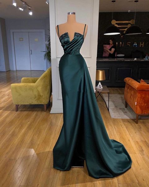 new haute couture elegant green prom dresses mermaid long spaghetti cocktail dresses crystals celebrity dress vestidos de noite, Black
new haute couture elegant green prom dresses mermaid long spaghetti cocktail dresses crystals celebrity dress vestidos de noite, Black