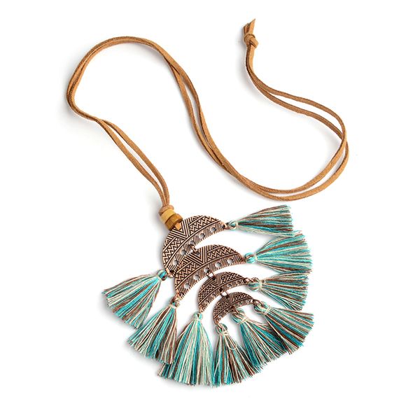 miss zoe multilayer crescent moon wool tassels pendant necklace fashion long leather chian bohemian boho jewelry gift for women, Silver
miss zoe multilayer crescent moon wool tassels pendant necklace fashion long leather chian bohemian boho jewelry gift for women, Silver