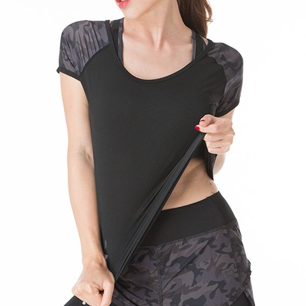 yoga outfits binand women's quick drying camo t-shirt polyester round neck sweat-wicking fitness running slim fit workout, White;red
yoga outfits binand women's quick drying camo t-shirt polyester round neck sweat-wicking fitness running slim fit workout, White;red