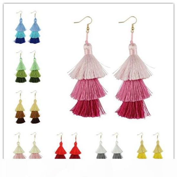 christmas gift fashion boho jewelry summer bright three tier fan fringe tassel earrings women costume jewelry layer tassel drop earrings, Silver
christmas gift fashion boho jewelry summer bright three tier fan fringe tassel earrings women costume jewelry layer tassel drop earrings, Silver