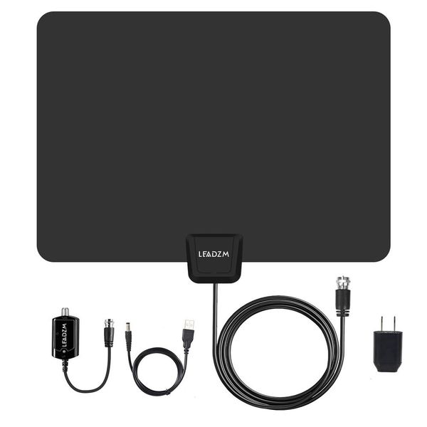 miles flat 50 range antenna tv digital hdtv antena digital indoor with amplifier black ship from usa
miles flat 50 range antenna tv digital hdtv antena digital indoor with amplifier black ship from usa