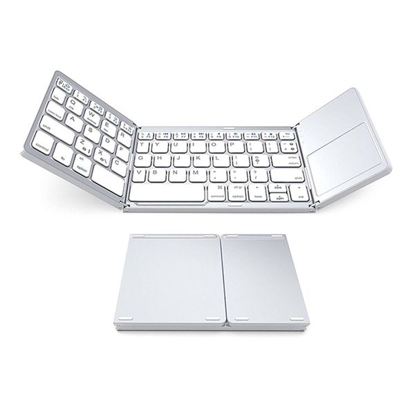 portable folding ultra-thin tri-fold bluetooth wireless bluetooth keyboard with touchpad phone tablet white new
portable folding ultra-thin tri-fold bluetooth wireless bluetooth keyboard with touchpad phone tablet white new