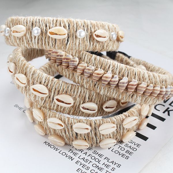 hair accessories 2021 baroque women's hairband pearl shell bohemian linen rope straw retro
hair accessories 2021 baroque women's hairband pearl shell bohemian linen rope straw retro