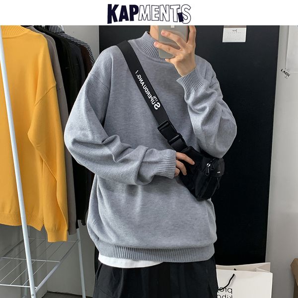 men's sweaters kapments mens japanese streetwear 2021 pullovers men kpop harajuku knitted sweater male fashions solid vintage, White;black
men's sweaters kapments mens japanese streetwear 2021 pullovers men kpop harajuku knitted sweater male fashions solid vintage, White;black