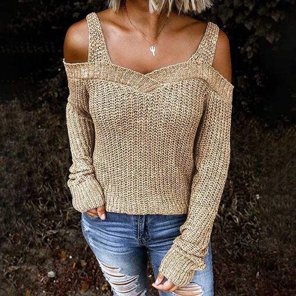 women casual sweater 2020 autumn women knitted slim sweaters solid off shoulder knitted female soft elastic pullovers, White;black
women casual sweater 2020 autumn women knitted slim sweaters solid off shoulder knitted female soft elastic pullovers, White;black