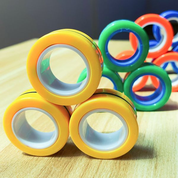 colorful anti-stress magnetic ring magic finger gears fidget toys ring finger game spinner anxiety relief kids decompression gifts
colorful anti-stress magnetic ring magic finger gears fidget toys ring finger game spinner anxiety relief kids decompression gifts