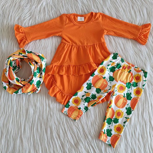 2020 girls fall outfits halloween pumpkin print children clothing boutique cotton outfits with scarf girls clothes 3pcs sets fall, White
2020 girls fall outfits halloween pumpkin print children clothing boutique cotton outfits with scarf girls clothes 3pcs sets fall, White