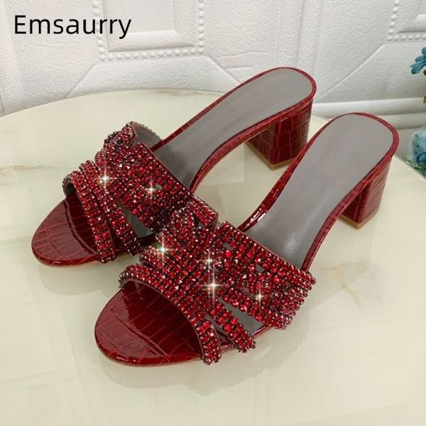 diamond rhinestone slip-on party shoes woman genuine leather stone grain med hoof heel summer 2020 crystal slippers women, Black
diamond rhinestone slip-on party shoes woman genuine leather stone grain med hoof heel summer 2020 crystal slippers women, Black