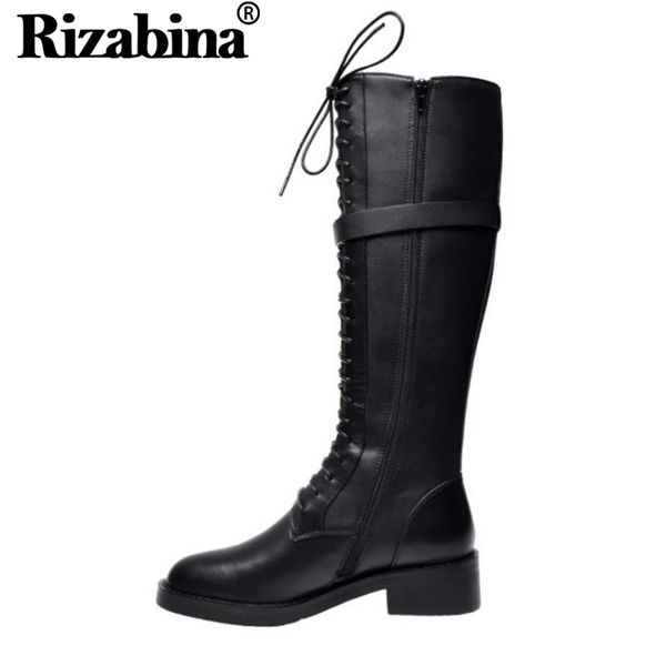rizabina 2020 women knee high boots genuine leather chunky heels black zipper buckle winter long boots platform size 33-40
rizabina 2020 women knee high boots genuine leather chunky heels black zipper buckle winter long boots platform size 33-40